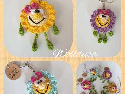 Blümchen Schlüsselanhänger