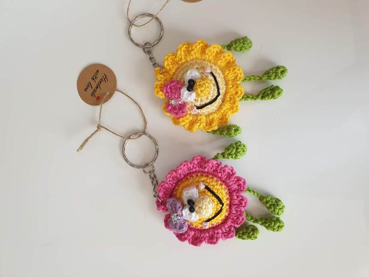 Blümchen Schlüsselanhänger