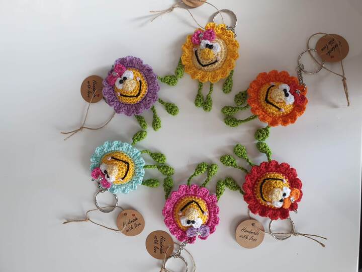 Blümchen Schlüsselanhänger