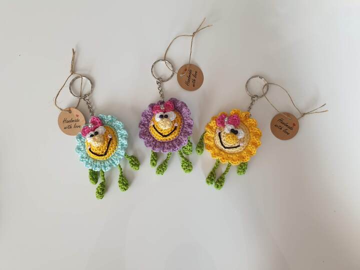 Blümchen Schlüsselanhänger