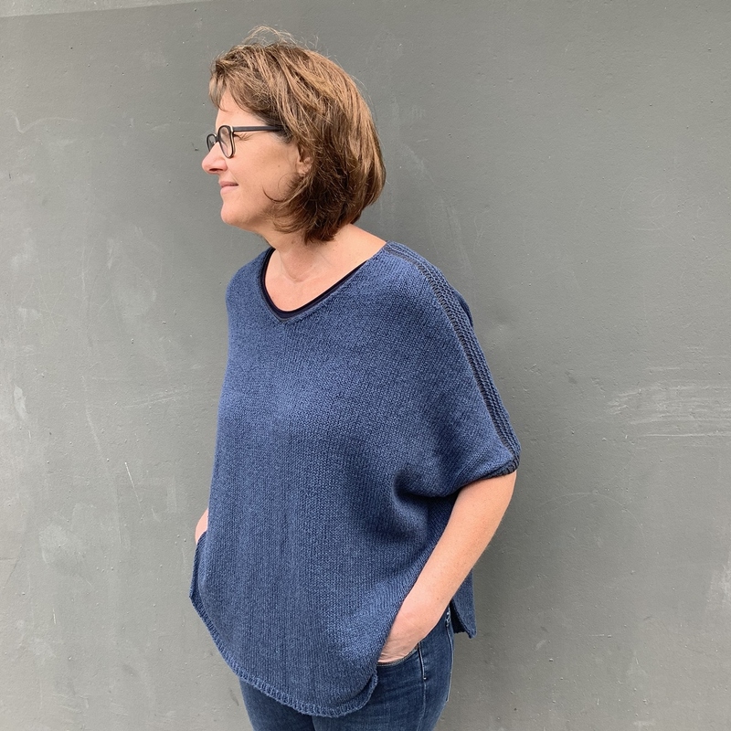 Strickanleitung, Sommerponcho mit Schulterstreifen - Bild 3