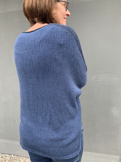 Strickanleitung, Sommerponcho mit Schulterstreifen