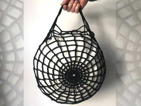 Einkaufsnetz "Ins Netzt gegangen"