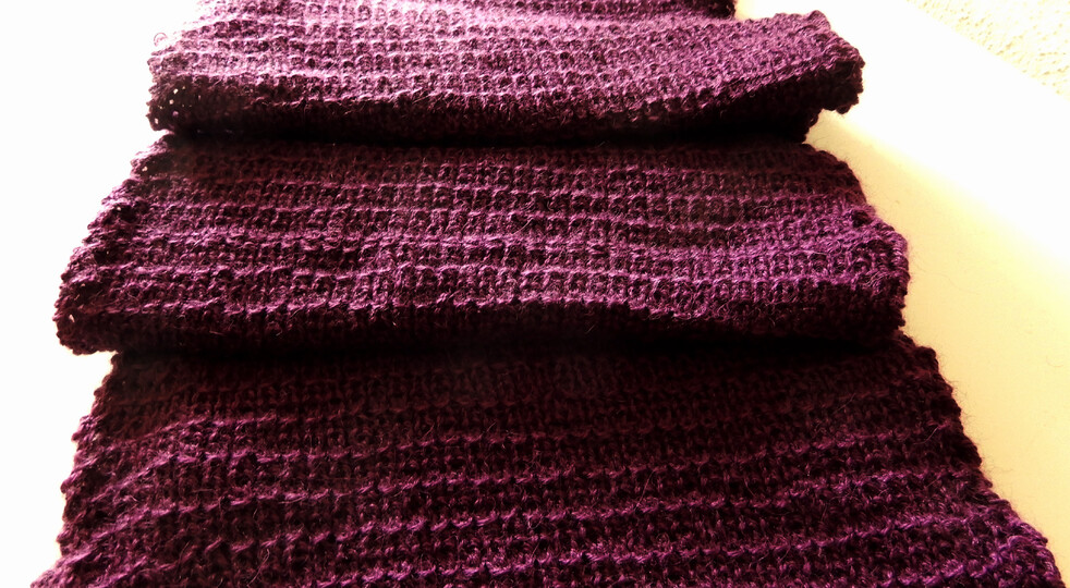 Strickanleitung Schal "Yellow" (Gelb)