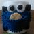 Tassenwärmer "Cookie-Monster" - gehäkelt, mit Tasche für Keks, für alle Krümelmonster