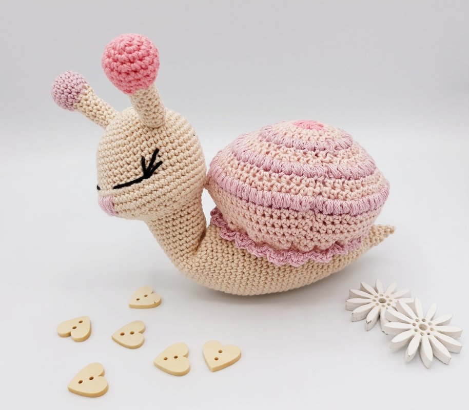 Schnecke Lilly- Häkelanleitung Amigurumi von Wolldiamant - Bild 2