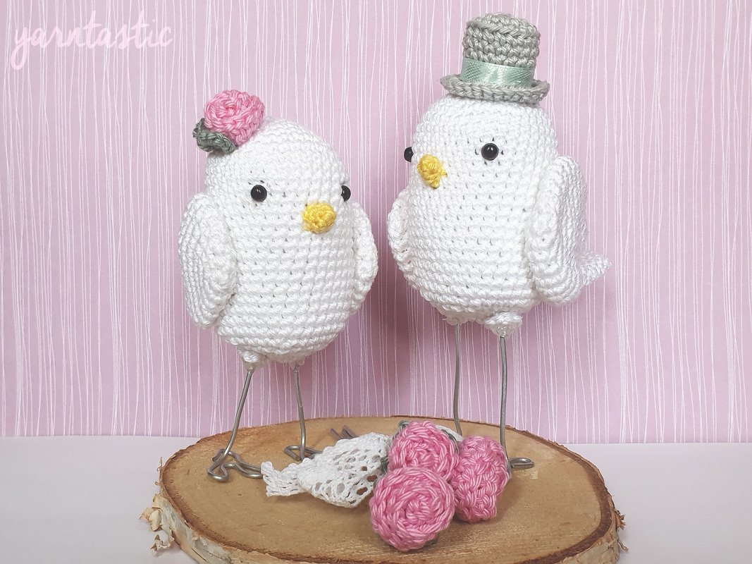 Häkelanleitung Hochzeitsvogelpaar Romeo & Julia - Bild 2