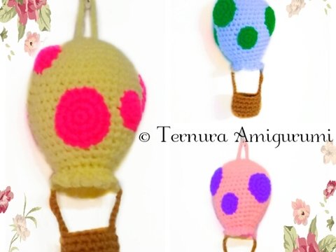 Heißluftballon-Häkelanleitung pdf ternura amigurumi english- deutsch- dutch