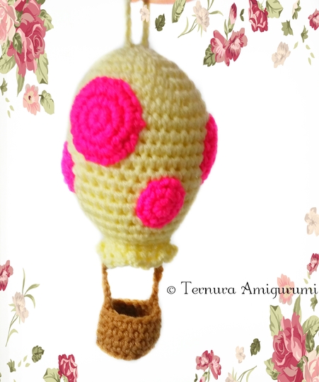 Heißluftballon-Häkelanleitung pdf ternura amigurumi english- deutsch- dutch