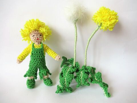 Häkelanleitung Blumenkind Löwenzahn