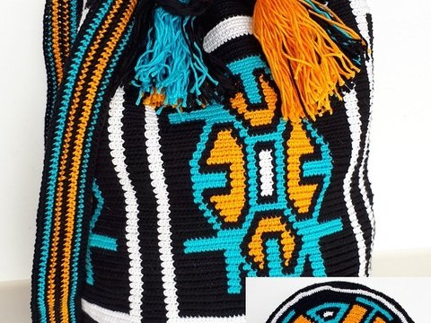 Tapestry Mochila Bag gehäkelt, Tranquilla