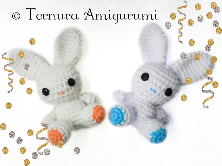 Häkelanleitung KLEINES KANINCHEN pdf ternura amigurumi english- deutsch- dutch