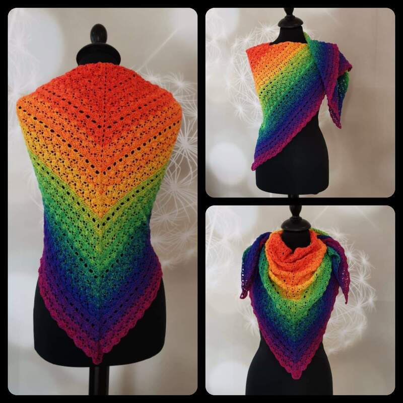 Tuch Manja häkeln Häkeltuch Dreieckstuch Schultertuch - Bild 10