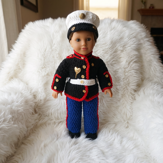 18" Military doll clothes pattern