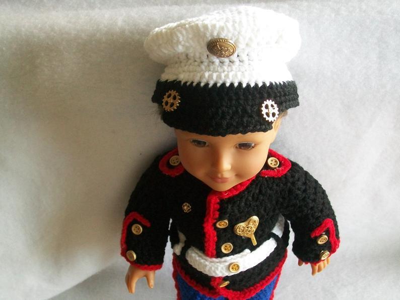 18" Military doll clothes pattern