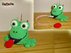 Rollmaßband mit Nadelkissen Frosch, gehäkelt von DaDaDe