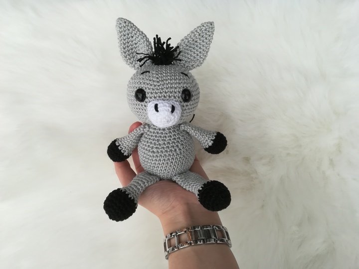 SPARPAKET Häkelanleitung Esel & Esel Rassel, Amigurumi Esel, Esel häkeln