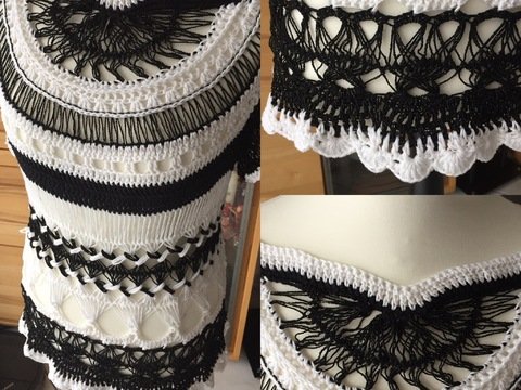 Pulli Black & White IN Gabeltechnik