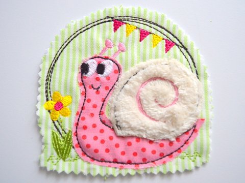 Stickdatei Schnecke doodle 2er SET 10x10cm