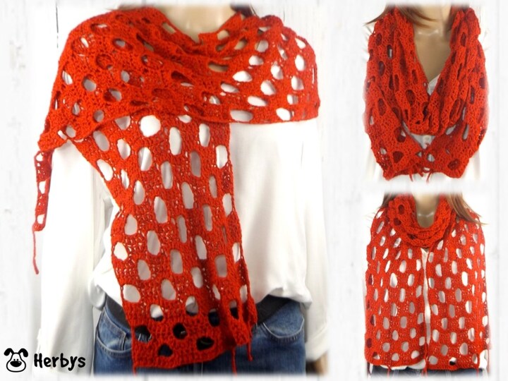 Häkelanleitung Sommerschal "Daiquiri"