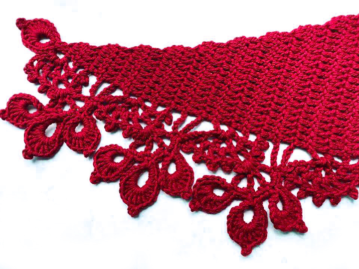 unendliches Dreieckstuchmuster " Pfauentraum"