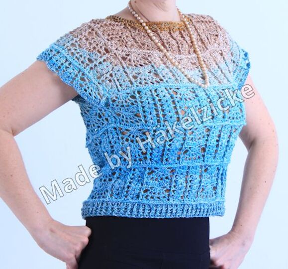 Anleitung Sommerliche Tunika Conny, RVO S-XXL, mit luftigem Mustermix