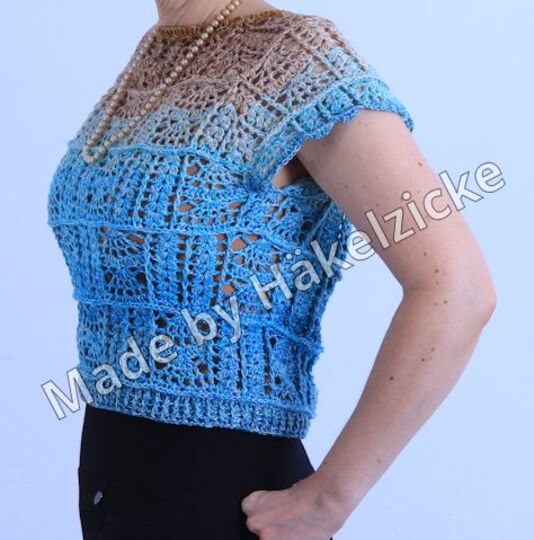 Anleitung Sommerliche Tunika Conny, RVO S-XXL, mit luftigem Mustermix