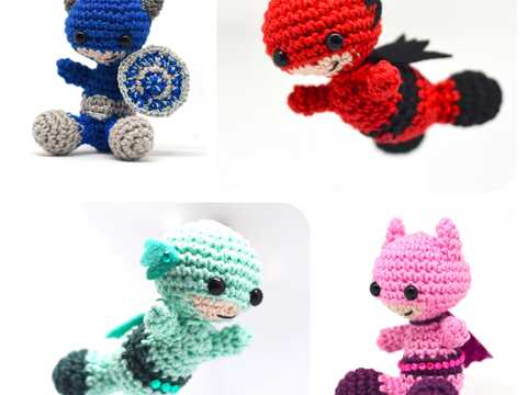 Haekelicious Hero / Helden - 4 Varianten