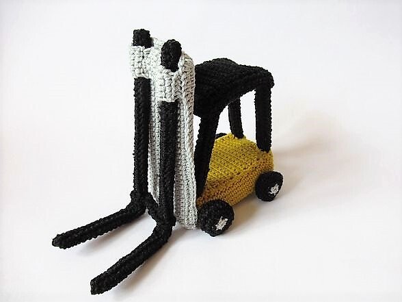 Häkelanleitung Gabelstapler