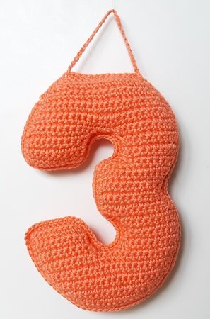 Number 3 - crochet pattern
