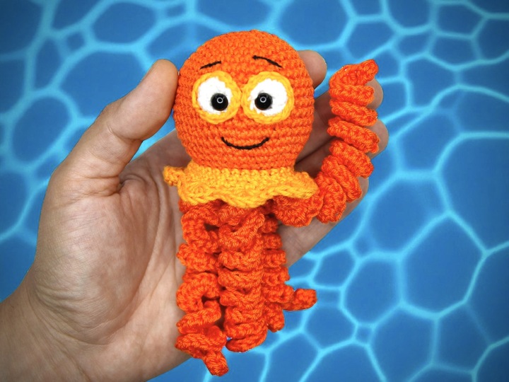 Qualle Tentakolus - Häkelanleitung