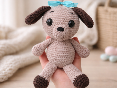 Häkelanleitung Hund, Amigurumi Hund häkeln, Hund häkeln, Tier Hund häkeln