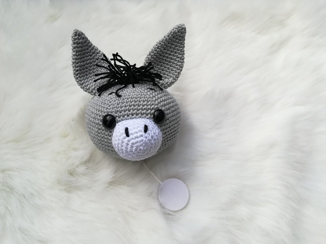 Häkelanleitung Esel Spieluhr, Babyspielzeug häkeln - Bild 4