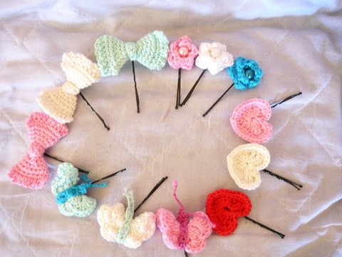 Häkelanleitung Haarspangen Teil 2