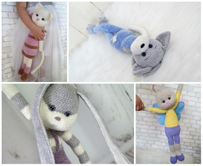 Sparset 4 in 1! 4 Amigurumis zum Preis von 3!