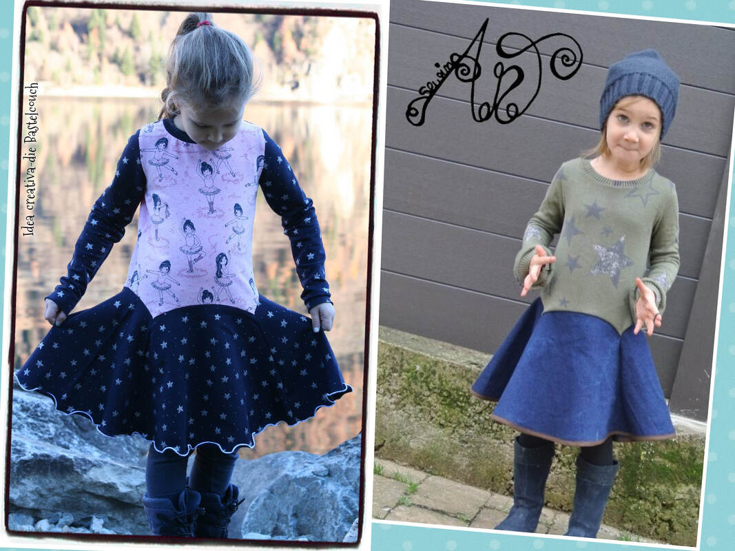 Mädchenkleid *BLUEBELL* von klecksMACS - Nähanleitung / E-Book in PDF