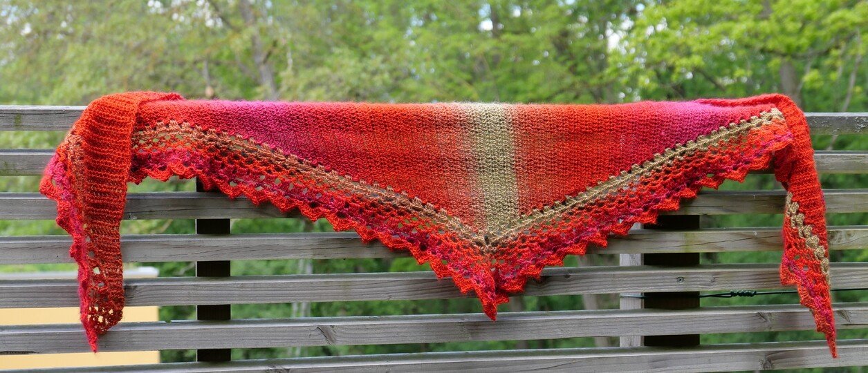 Häkelanleitung Dreieckstuch Frida