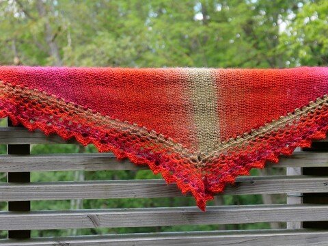 Häkelanleitung Dreieckstuch Frida