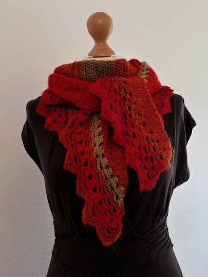 Häkelanleitung Dreieckstuch Frida