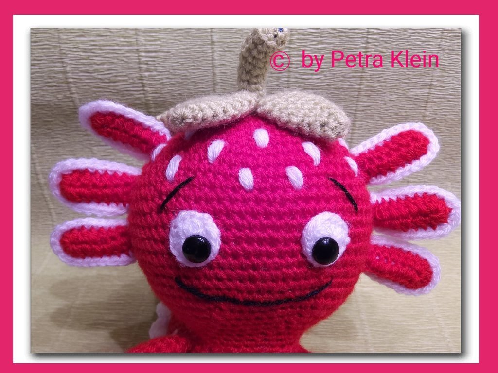 Häkelanleitung Amigurumi / Erdbeer-Axolotl - Bild 2