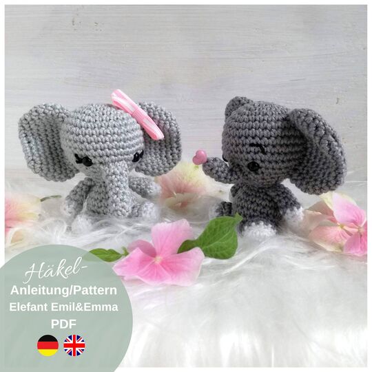 Häkelanleitung Elefant Emil