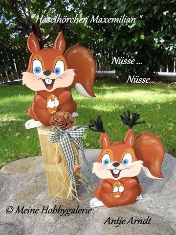 Laubsägearbeit "Haselhörnchen Maxemilian