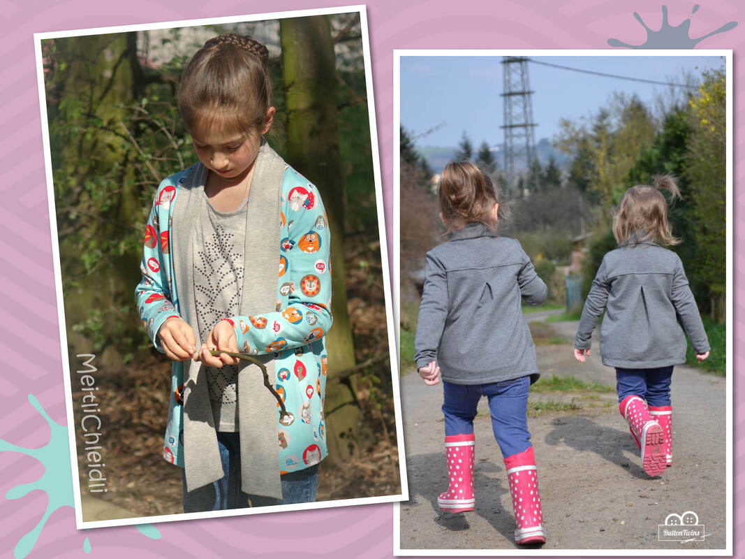 Mädchen Cardigan *OPEN SEA* von klecksMACS - Nähanleitung / E-Book in PDF - Bild 4