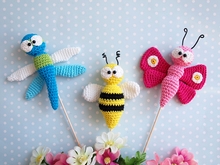 Häkelanleitung Blumenstecker 3 in 1 - PDF Datei