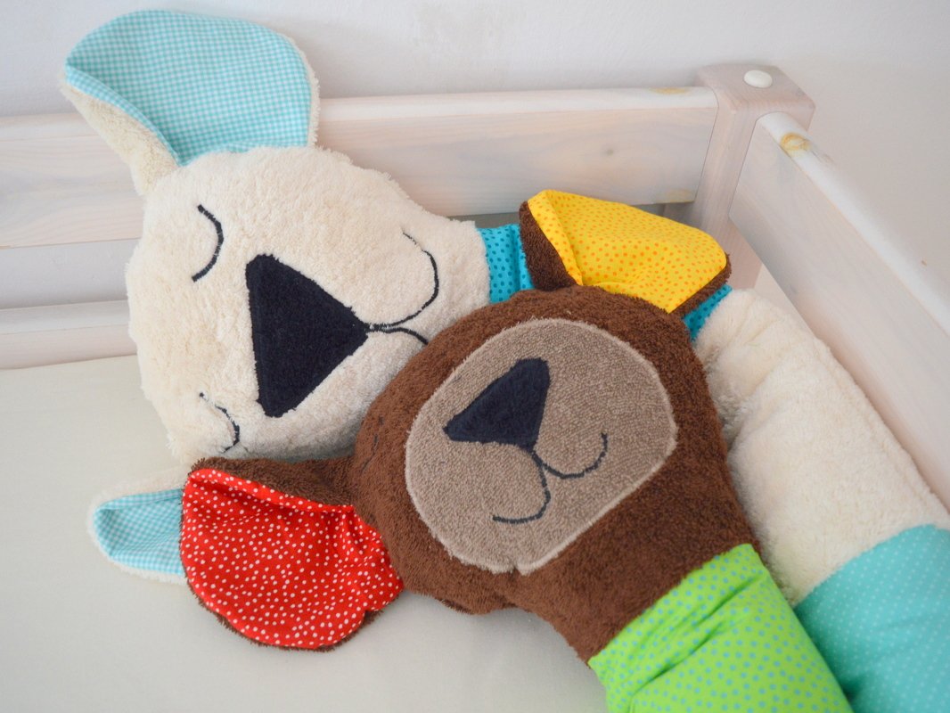 E-Book Bettschlange Koala-, Braun-, Eisbär - Nähanleitung, Schnittmuster mit Maßangaben