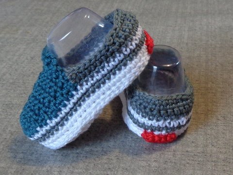 Babyschuhe - Van-Style - Häkeln - Anleitung