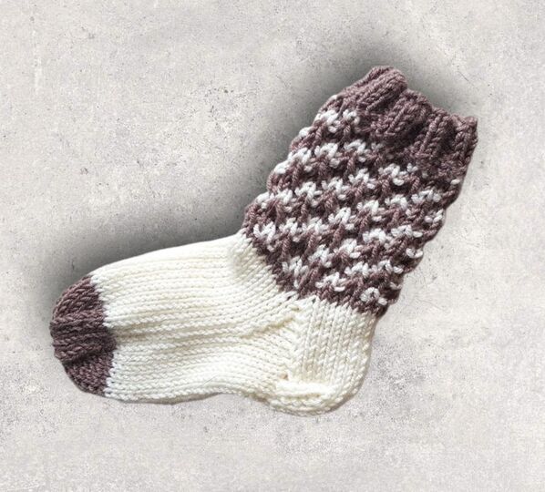 Strickanleitung Baby-Söckchen, Babysocken, Sohlenlänge ca. 10,5 cm  #257