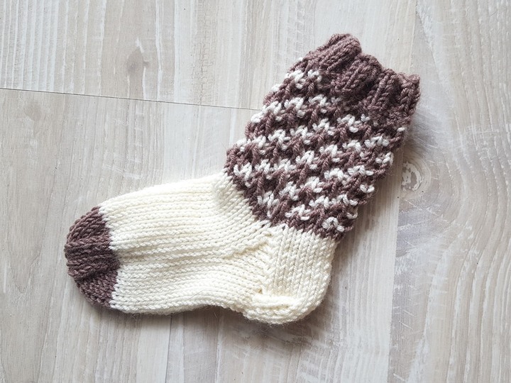 Strickanleitung Baby-Söckchen, Babysocken, Sohlenlänge ca. 10,5 cm