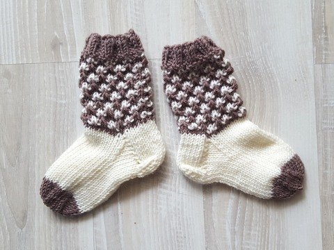 Strickanleitung Baby-Söckchen, Babysocken, Sohlenlänge ca. 10,5 cm