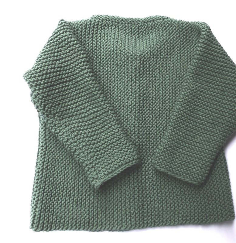 Strickanleitung, Quergestrickte Kinderjacke Gr. 98 - 128
